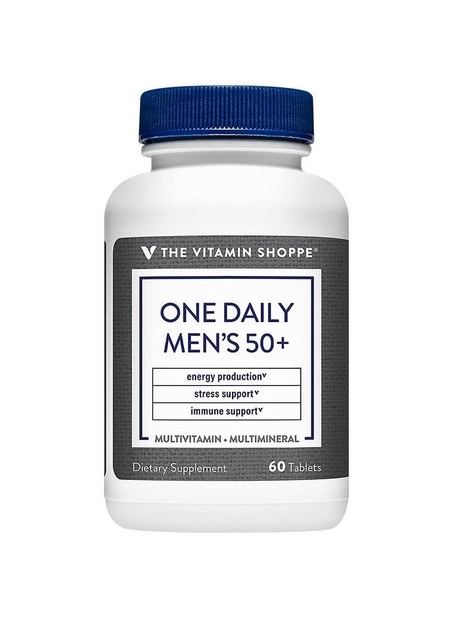 The Vitamin Shoppe One Daily Men's 50+ Multivitamin, 2,000IU Vitamin D3 Multi-Mineral, Antioxidant Supplement That Supports Energy Production, Vision and Immune Health (60 Tablets) - Image 2