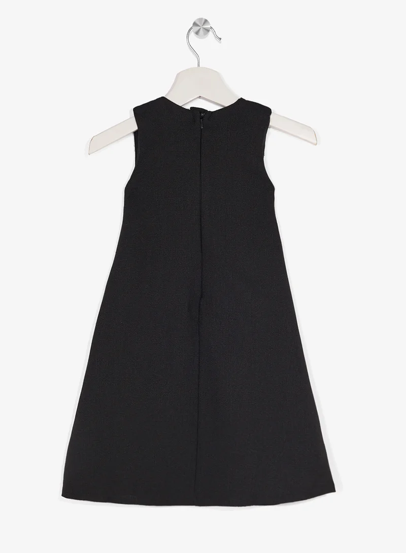 Little Golden Apple Little A Line With Ribbon Dress