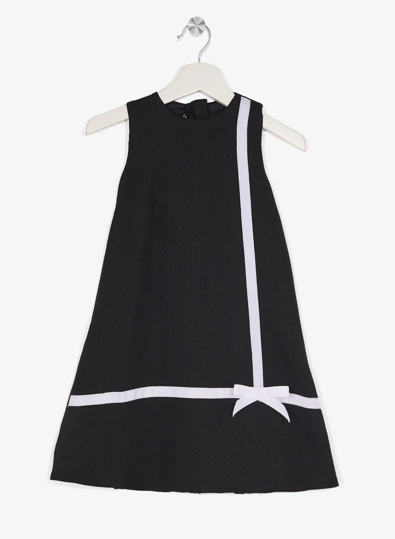 Little Golden Apple Little A Line With Ribbon Dress