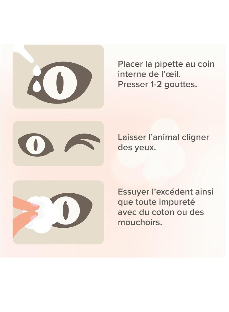 بيفار لوشن العيون للقطط والكلاب ينظف ويدعم منطقة العين الحساسة ويرطب ويجدد ويزيل بقع الدموع لوشن سهل الاستخدام 50 مل - Image 5