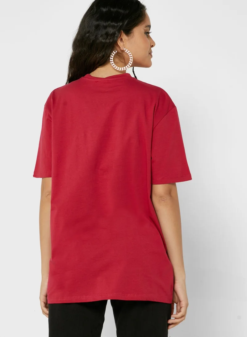 Ginger Graphic Oversized T-Shirt