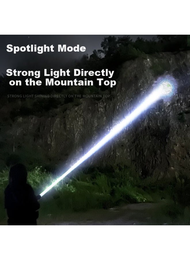 Shenyu Strong Light Long-range Rechargeable Flashlight For Outdoor Household Usb Direct Charge Mini Portable Waterproof Small Lighting Lamp - Image 2