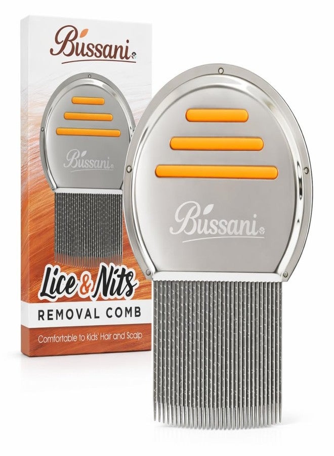 Bussani Lice Comb for Fine & Thick Hair | Lice Treatment | Nit Comb for Lice Eggs | Lice Brush | Peine para Piojos y Liendres para Niñas | Great for Dandruff & Psoriasis - Image 1