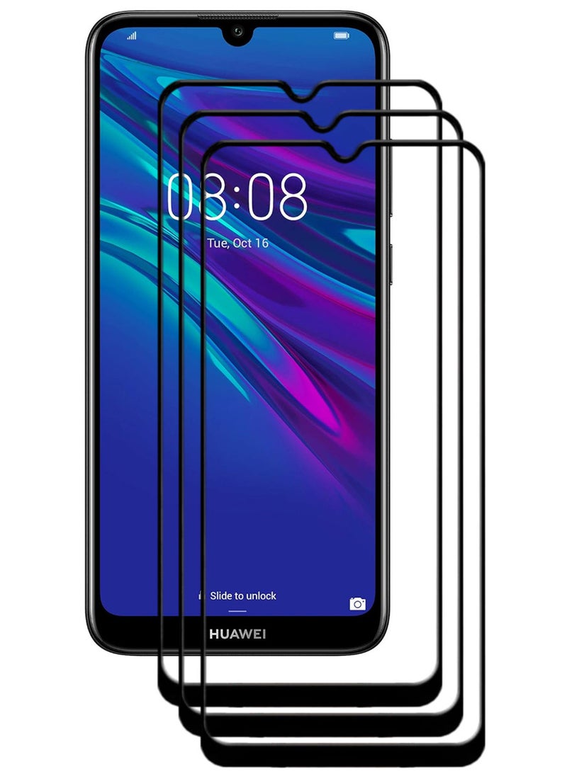 ACLIX 3 Pieces Antistatic ESD Dustproof Premium Quality High Definition Tempered Glass Screen Protector Designed For Huawei Y6 (2019) - Image 1