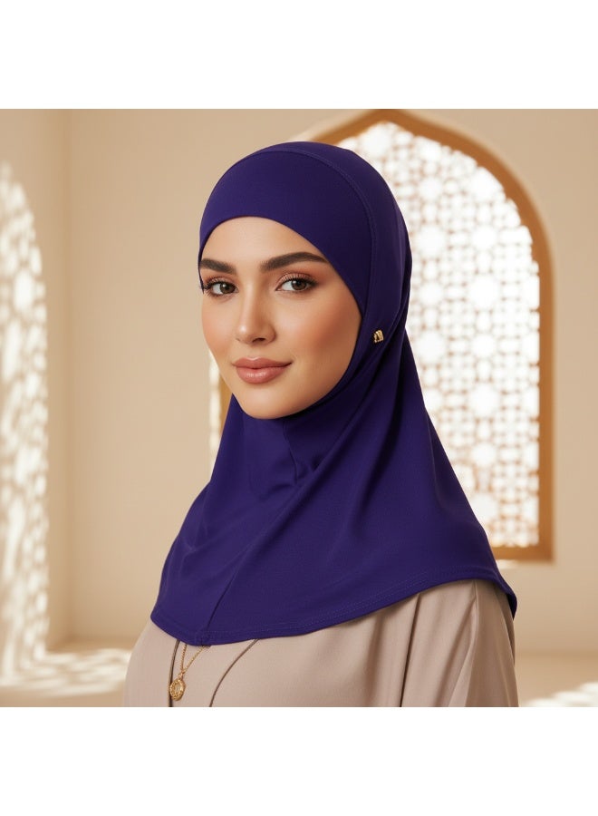 SYNSYB Solid Women's Muslin Hijab Sport Head Scarf Plain Under Scarf Muslimah Turban Cap Scarf Ramadan Accessory - Image 3