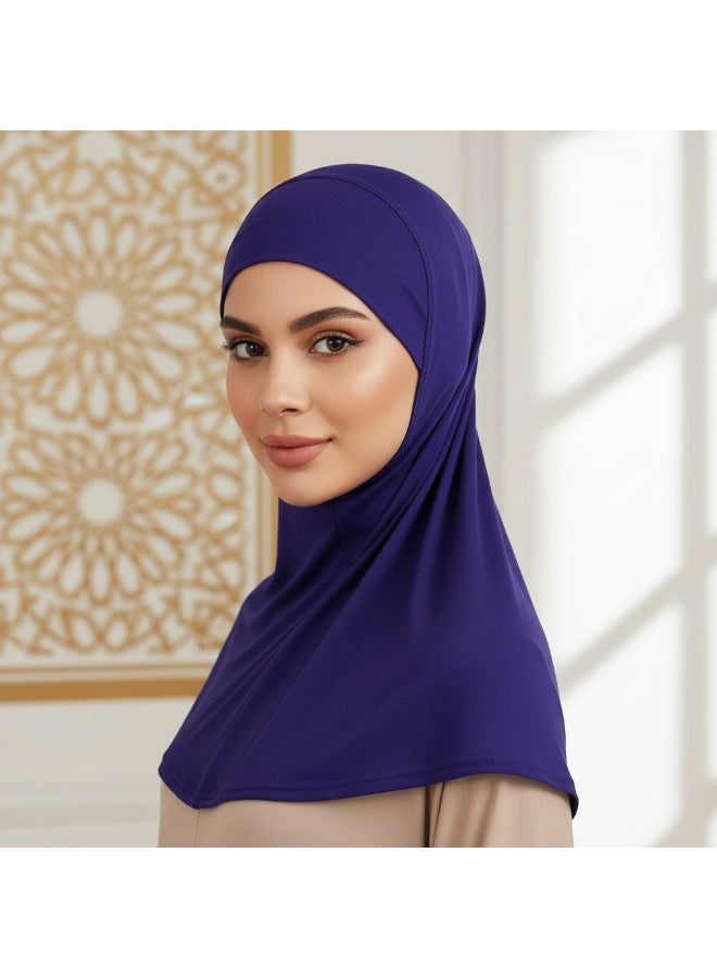 SYNSYB Solid Women's Muslin Hijab Sport Head Scarf Plain Under Scarf Muslimah Turban Cap Scarf Ramadan Accessory - Image 5
