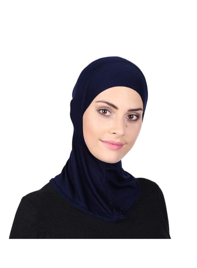 SYNSYB Solid Women's Muslin Hijab Sport Head Scarf Plain Under Scarf Muslimah Turban Cap Scarf Ramadan Accessory - Image 1