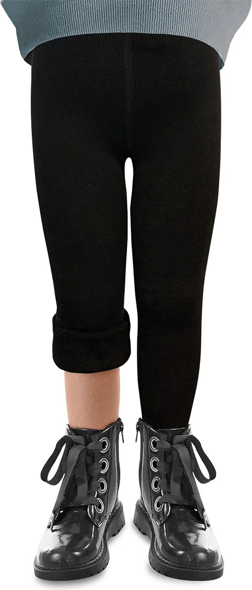 Denokids Black Unisex Towel Tights