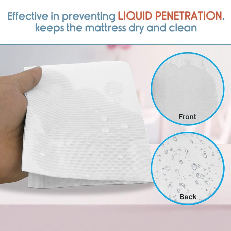 KosmoCare Hygiene Protective Sheet (80 x 50cms) - 80 sheets per roll | Perforated disposable sheets for babies or Elder People | Baby Feeding Sheet | Matress Protector | Oil Absorbing Sheets Color : White - Image 4