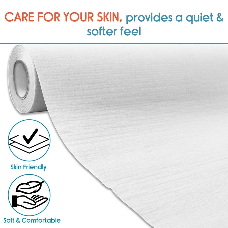 KosmoCare Hygiene Protective Sheet (80 x 50cms) - 80 sheets per roll | Perforated disposable sheets for babies or Elder People | Baby Feeding Sheet | Matress Protector | Oil Absorbing Sheets Color : White - Image 3