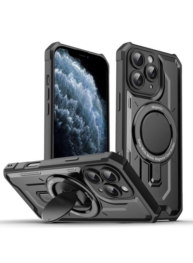 S-TOP Case For iPhone 11 Pro Max Invisible Bracket MagSafe Magnetic Phone Case - Image 1