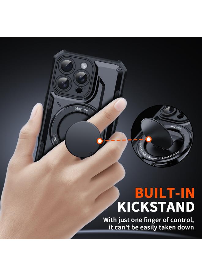 S-TOP Case For iPhone 11 Pro Max Invisible Bracket MagSafe Magnetic Phone Case - Image 5