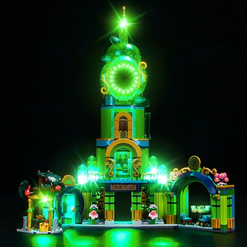 Hilighting Upgraded Led Light Kit Compatible with Lego Wicked Welcome to Emerald City Building Set Lights Decoration Compatible with Lego 75684 Model Not Included - Image 1