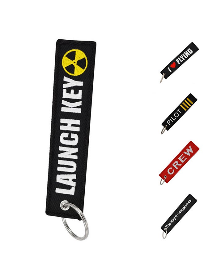 Embroidered Fabric Strap Keychain - Image 2
