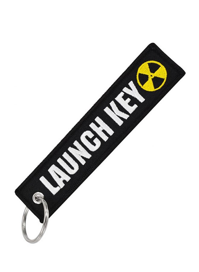 Embroidered Fabric Strap Keychain - Image 1