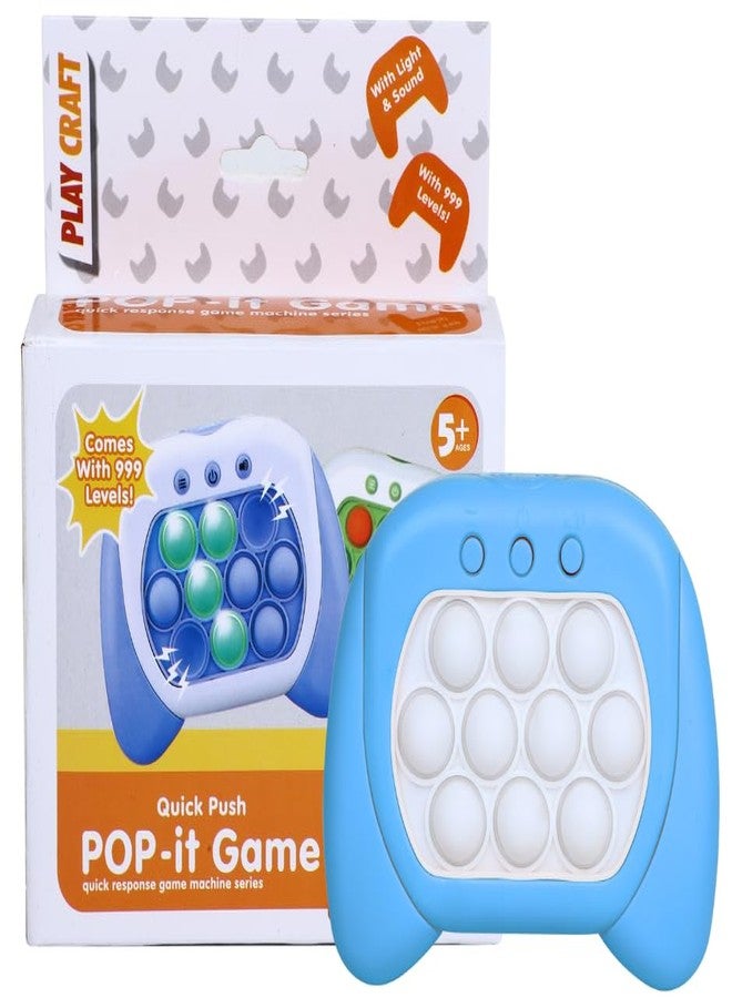 Eksploe My Popit It Pro Game, Fidget Toy with Music for Kids Girl and Boy, Four Modes and Electronic Speed Push Game for Stress Relief and Brain Exercise, Ideal for 3+ Years, Kid Boys and Girls (Blue) - Image 1