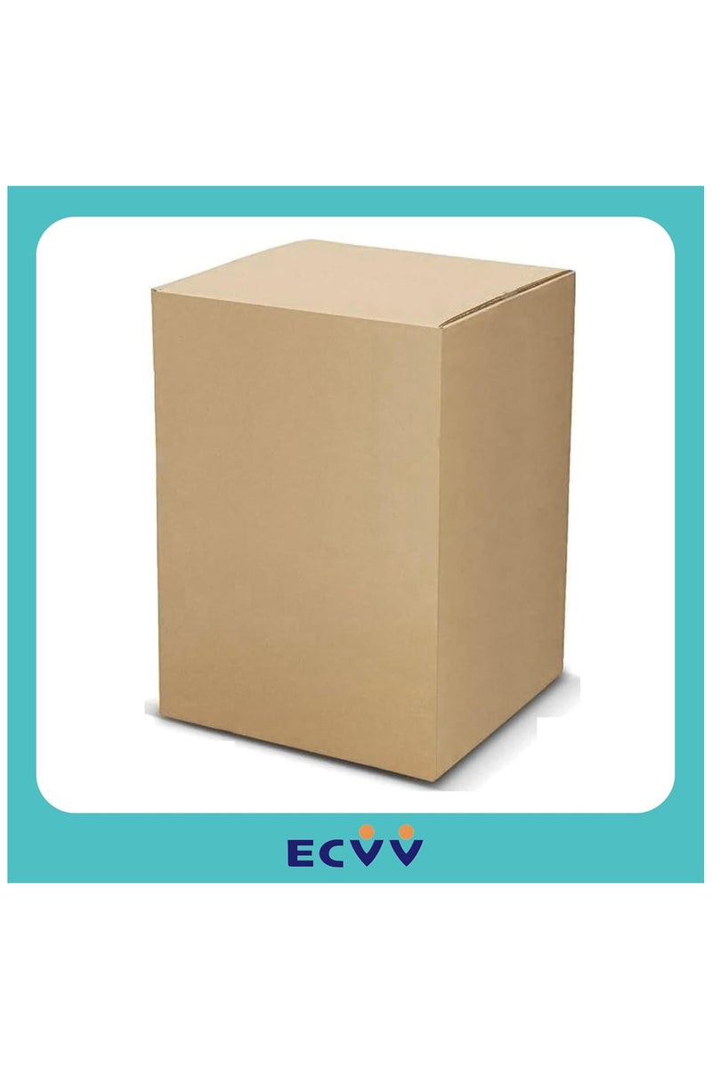 ECVV 5 Pack Small Double Wall 100% Recyclable Corrugated Cardboard Moving Boxes with 15 KG Capacity | 41 x 33 x 33 cm | Brown Carton Boxes for Packaging, Shipping and Storage, 5 ply | Brown - Image 4