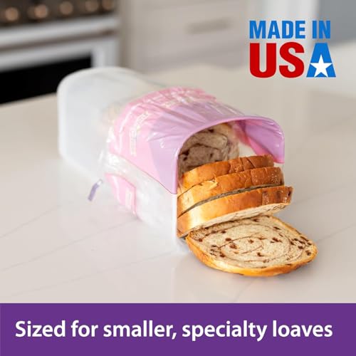 Buddeez Bread Buddy for Small Specialty Loaves, Bread Box, Bread Container, Fresh Bread Dispenser – White Lid - Image 3
