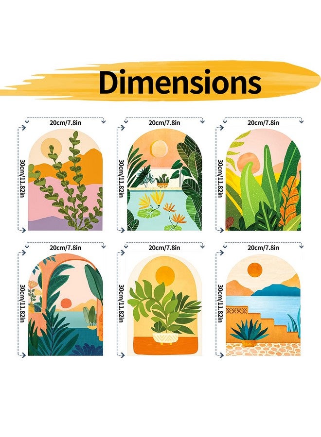 YALKIN Paint By Numbers For Adults And Kids Beginner Painting By Number Kits On Canvaswithout Frame Diy Color Oil Painting Acrylic Paintshome Wall Decor（6 Pack 8X12 In） - Image 2