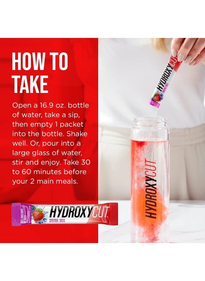 Hydroxycut - Drink Mix, Lemonade - 21 Travel-Size Packets - Zero Calories Or Sugar - Boost Metabolism, Burn Calories, Increase Energy - For Women & Men - Image 1