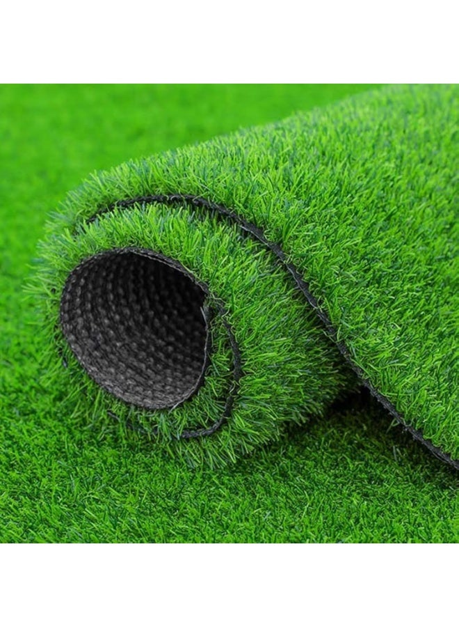 سجادة نجيلة عشب صناعي أخضر – 3 متر × 1 متر × 2 سم - Image 1