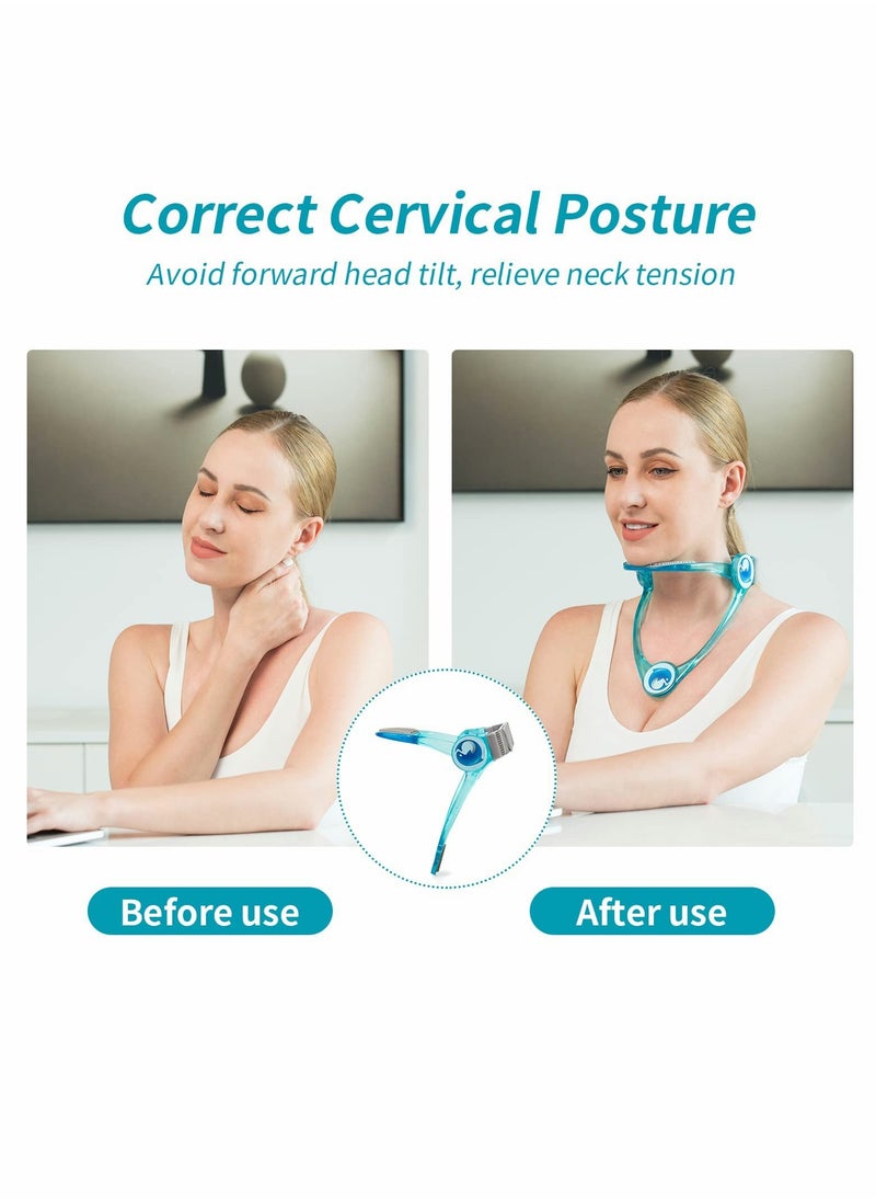 Excefore - Neck Corrector,Neck Stretcher,Neck Brace,TERRIFI 360 Degree Adjustable Cervical Collar,Relieve Pressure in Spine and Preventing Neck Cervical,Neck Posture Corrector - Image 1