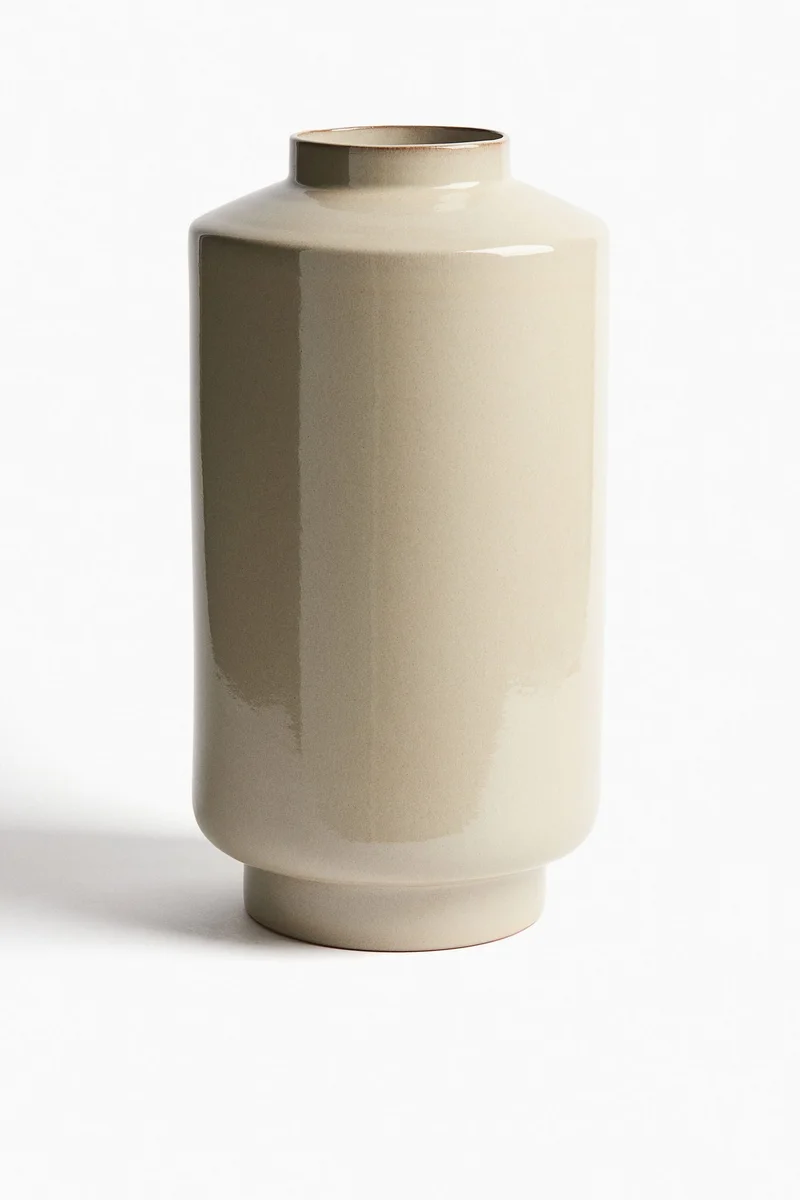 H&M Large reactive-glaze stoneware vase
