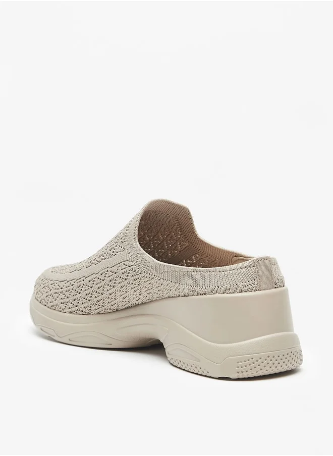 Le Confort Women Textured Slip-On Chunky Loafers
