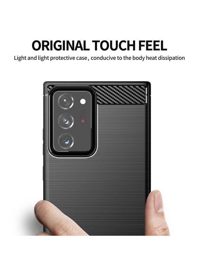 اس-توب جراب لهاتف Samsung Galaxy Note20 Ultra مصنوع من ألياف الكربون المصقولة TPU - Image 3