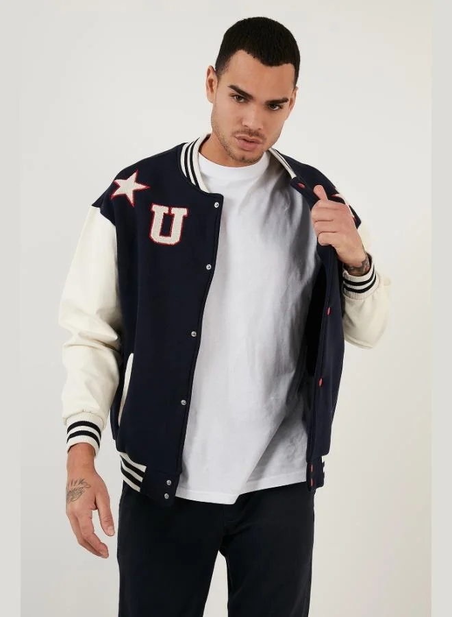 Buratti  Buratti Oversize College Collar Pocket Bomber Jacket Men'S JACKET 628MNH178 for Men | Best Price UAE