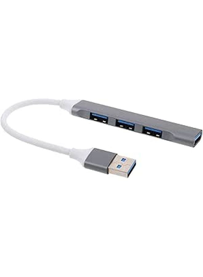 مُوسِّع منفذ USB متعدد المنافذ باللون الرمادي الداكن للحاسوب المحمول، السيارة، سطح المكتب، لوحة المفاتيح، الفأرة، وملحقات الألعاب - Image 1