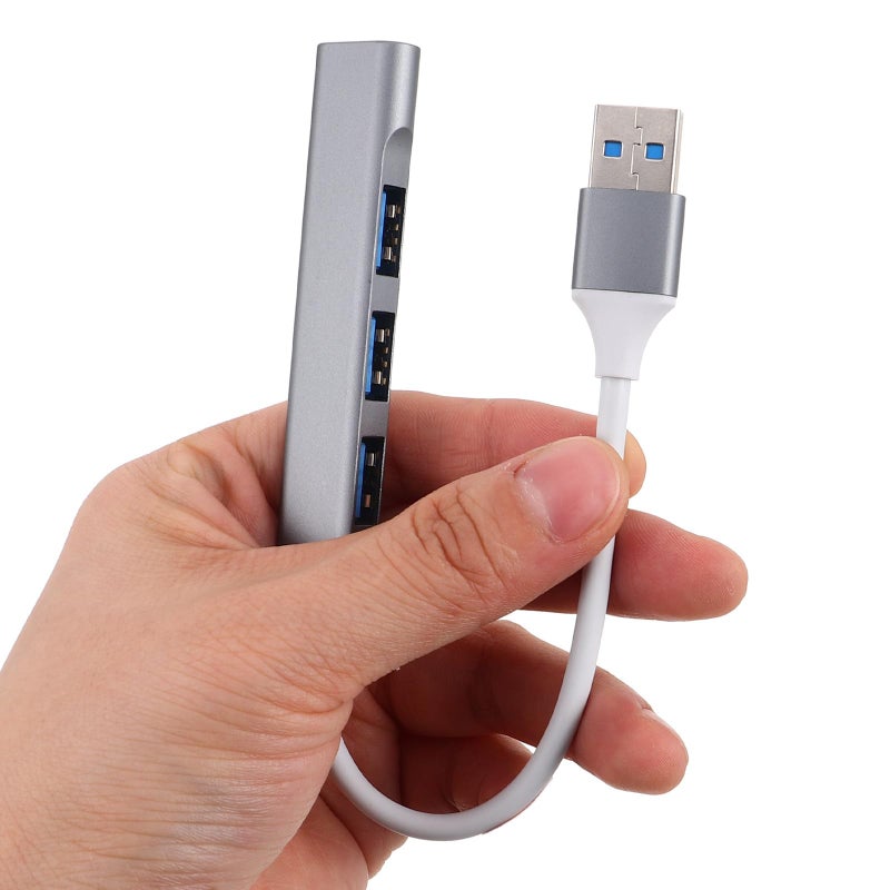 مُوسِّع منفذ USB متعدد المنافذ باللون الرمادي الداكن للحاسوب المحمول، السيارة، سطح المكتب، لوحة المفاتيح، الفأرة، وملحقات الألعاب - Image 5