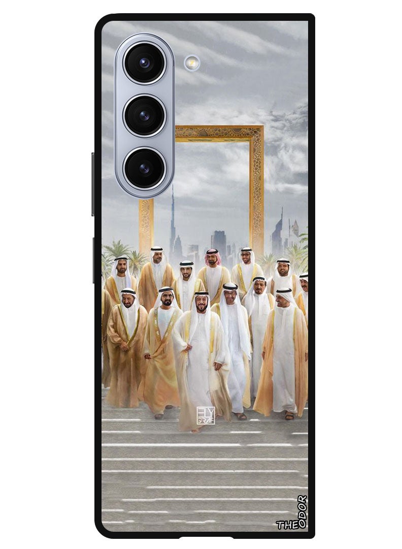 Theodor Protective Case Anti Scratch Shock Proof Bumper Cover For Samsung Galaxy Z Fold 6 Dubai Rulers - Image 1