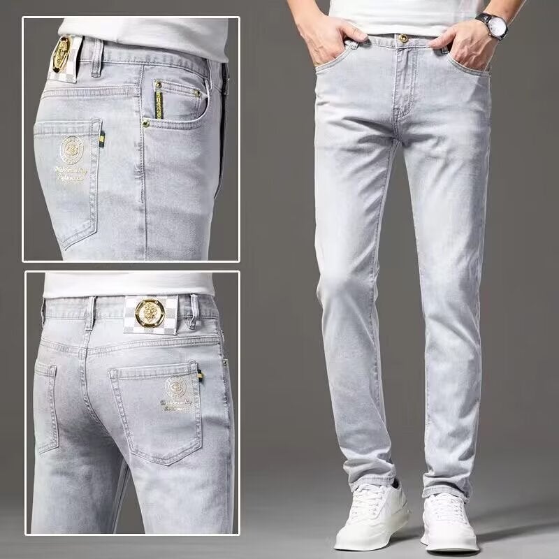 Unisex Classic Denim Jeans Loose Fit Daily Outdoor Wear - Image 5