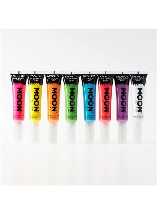 Moon Glow Intense Neon UV Face Paint 15ml Intense Blue - Image 1