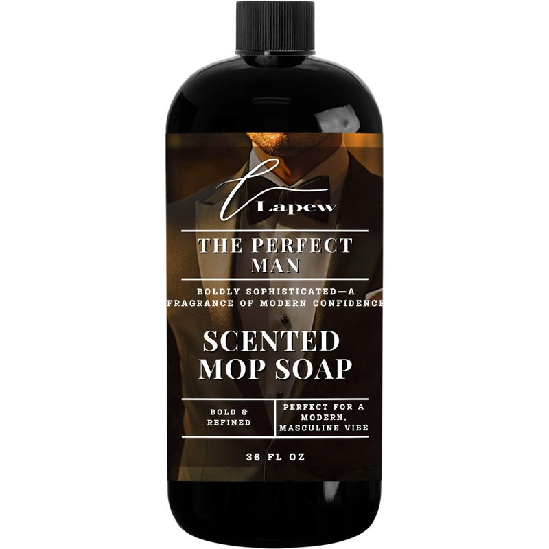 Lapew The Perfect Man Scented Mop Soap - Luxury Floor Cleaner Concentrate for Mopping Tile, Laminate, Vinyl & Hardwood | Streak-Free, Low-Foam | 36 oz - Image 1