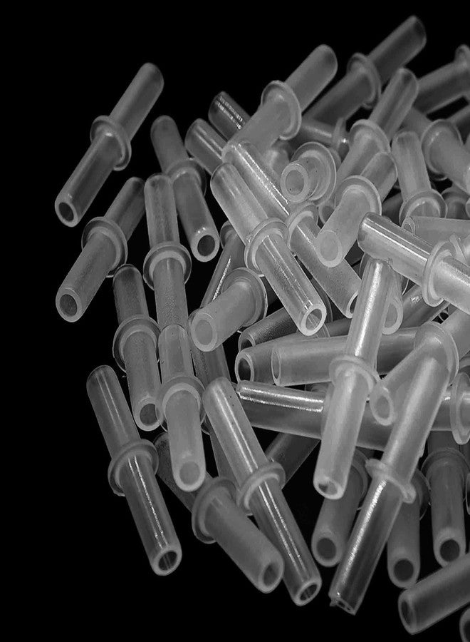 bskkw 100PCS Aquarium Air Line Connectors, Plastic Valve Fittings, Inline Straight Joints for Fish Tank Pump Tubing - Image 4
