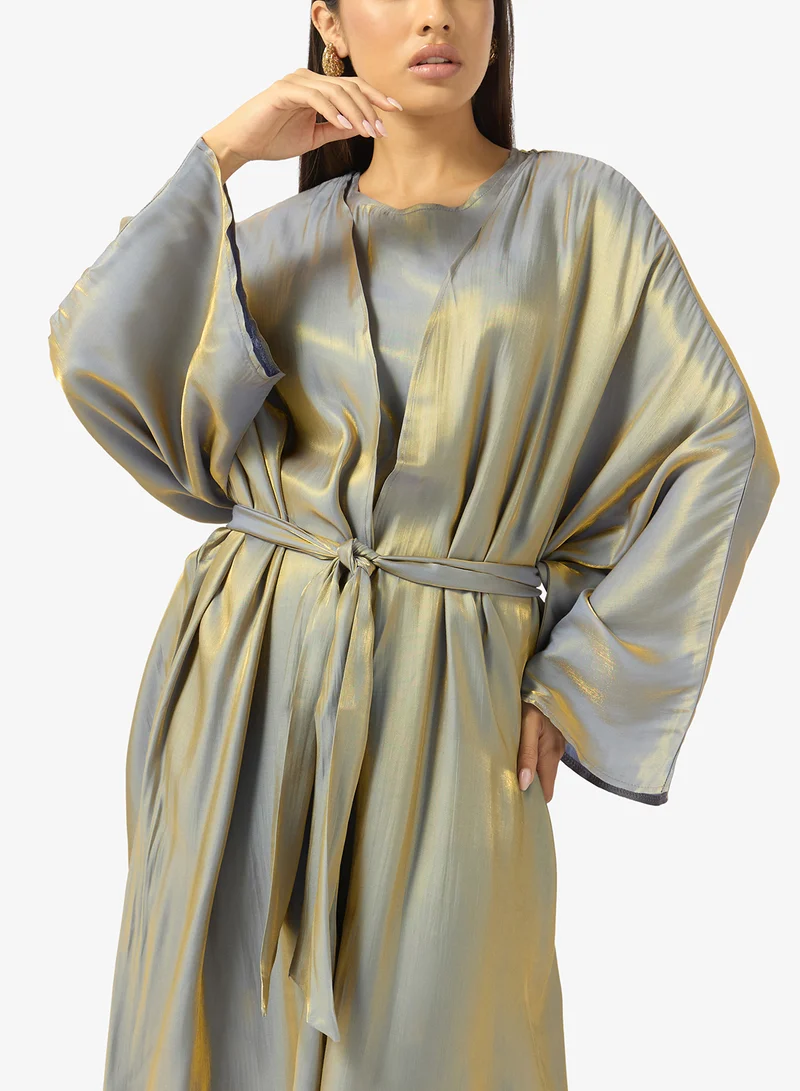 Khizana  Tonal Abaya With Inner Dress for Women | Best Price UAE