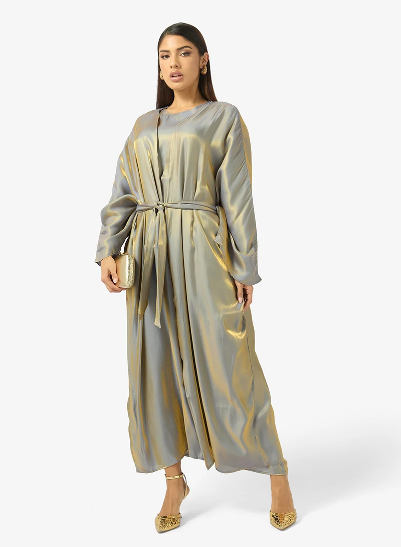 Khizana  Tonal Abaya With Inner Dress for Women | Best Price UAE