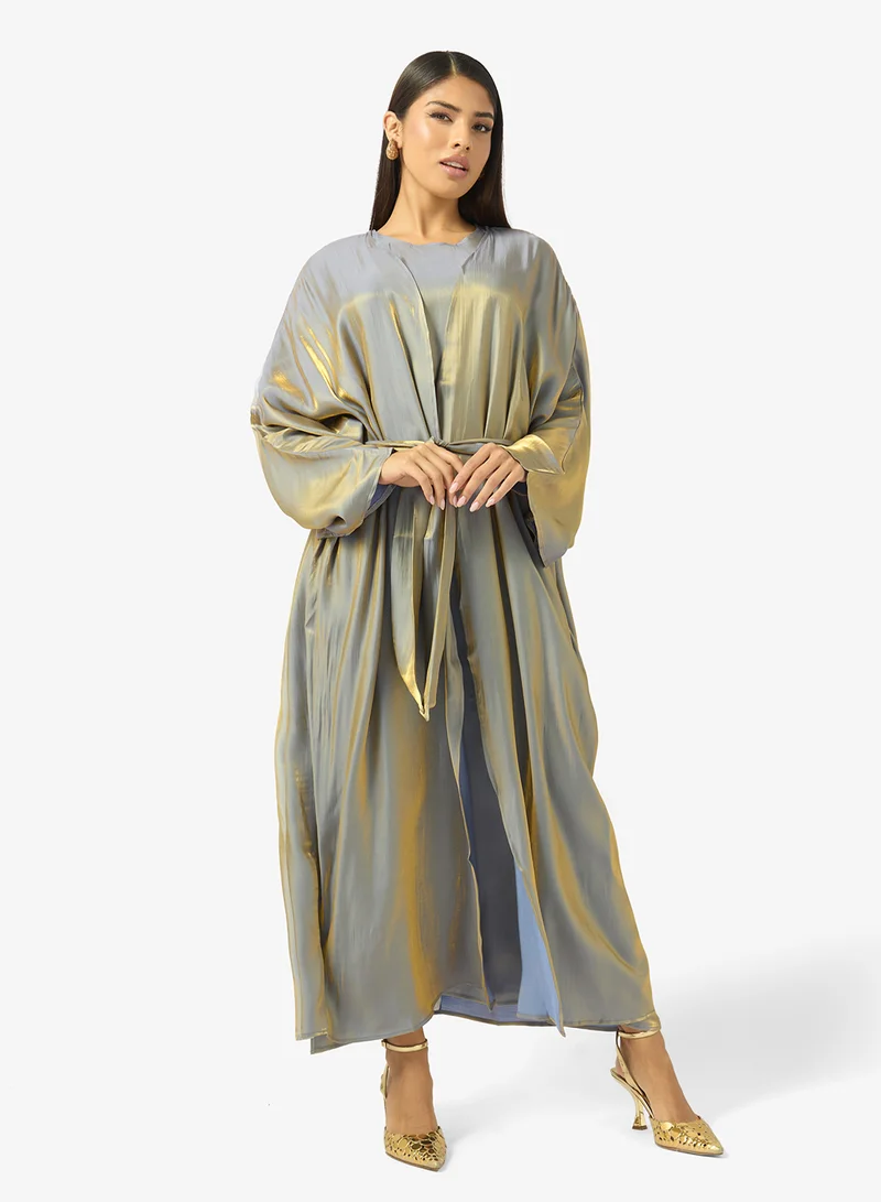 Khizana Tonal Abaya With Inner Dress