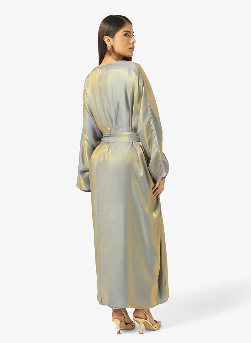 Khizana Tonal Abaya With Inner Dress