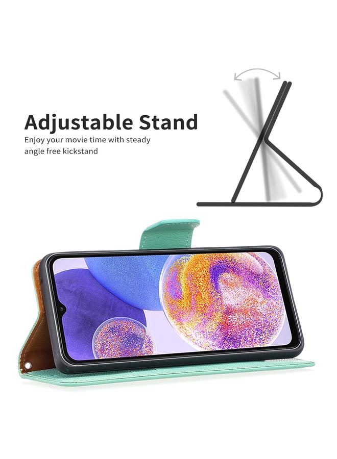 اس-توب جراب لهاتف Samsung Galaxy A23 5G مصنوع من الجلد بلون الليتشي - Image 5