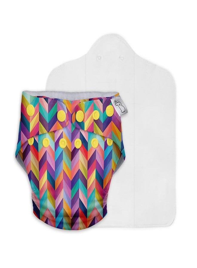 SuperBottoms Cloth Diapers for babies - Cloth Diaper Combo Pack of 2 Freesize UNO- New Version| Reusable Cloth Diapers for babies 3M to 3Y | With 2 organic cotton inserts - Image 2