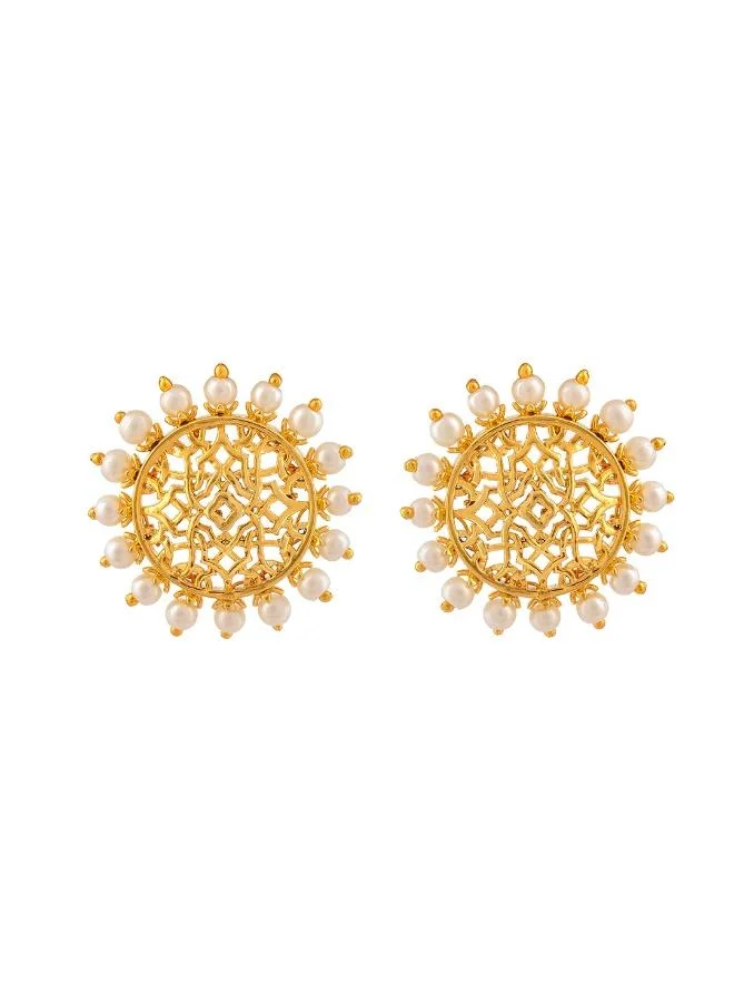 Voylla Nazakat Gul Oversized Stud