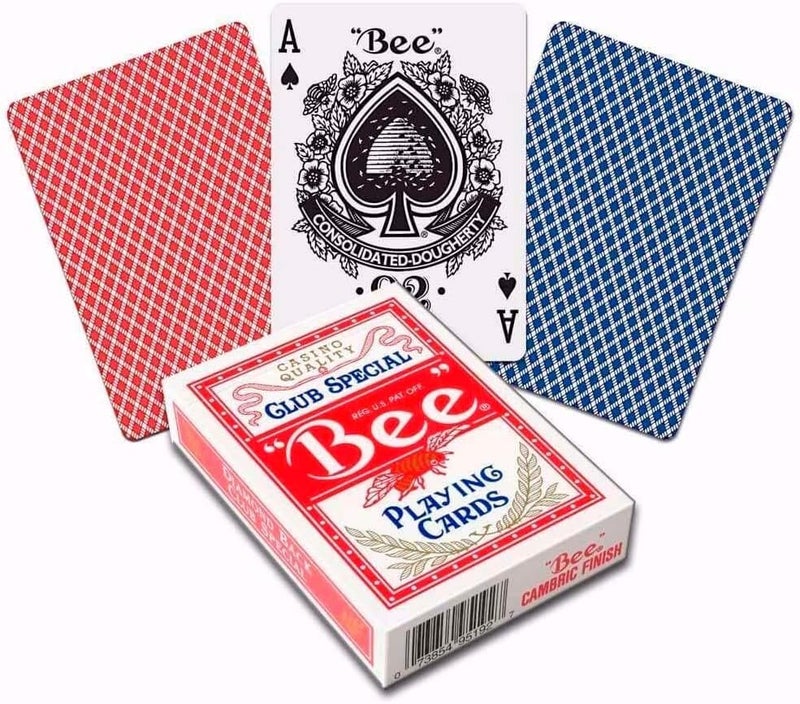 Brybelly Bee No. 92 Diamond Back Club Special Playing Cards - Red and Blue, 12 Decks - Image 2