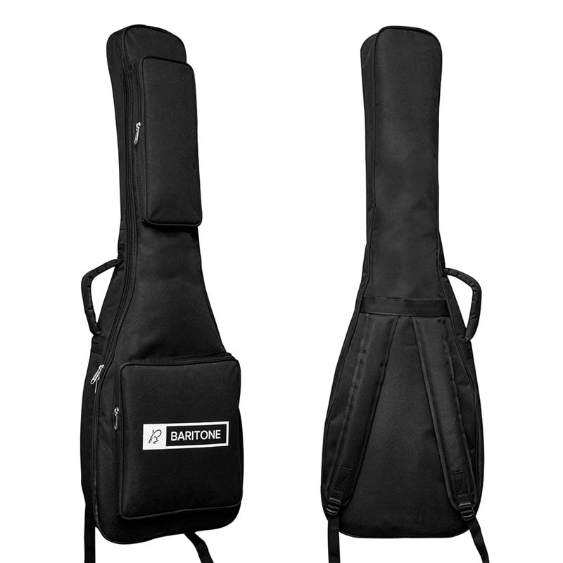 Baritone Bass Guitar Cover Case 12 MM Padded -Back Strap Support for Yamaha, Cort, Ibanez, Xtag, Ashton, Kadence, Vault, Hobmer, Givson, KAPS, Other All Brands, Black - Image 1