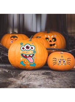 JOYIN Make 54 Faces Pumpkin Decorating Stickers With 24 Sticker Sheets In 12 Designs Halloween Party Supplies Trick Or Treat Party Favors  - Image 2