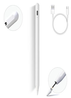 USB-C Fast Charging Stylus Pen for iPad, Tilt Sensing, LED Power Indicator, Universal iPad Stylus, Compatible with iPhone