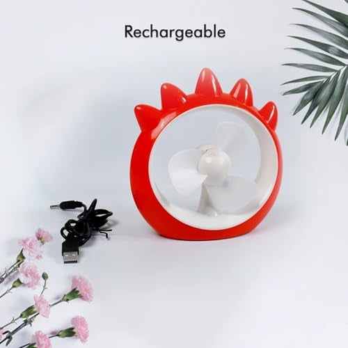 ATEVON Mini Rechargeable Desktop Fan - Handheld USB Desk Fan for Home, Office, Car & Multi-Purpose Cooling - Image 2