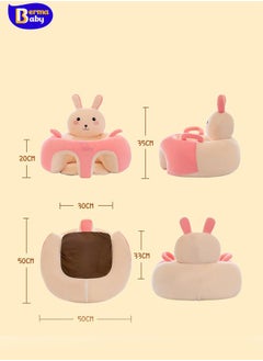 Berma Baby Baby Support Seat Sofa Cartoon Infant Sofa Cute Learning Sitting Chairs Baby Sit Up Chair Back Head Protector Baby Bouncer Infants Floor Seats (Tiger)  - Image 2